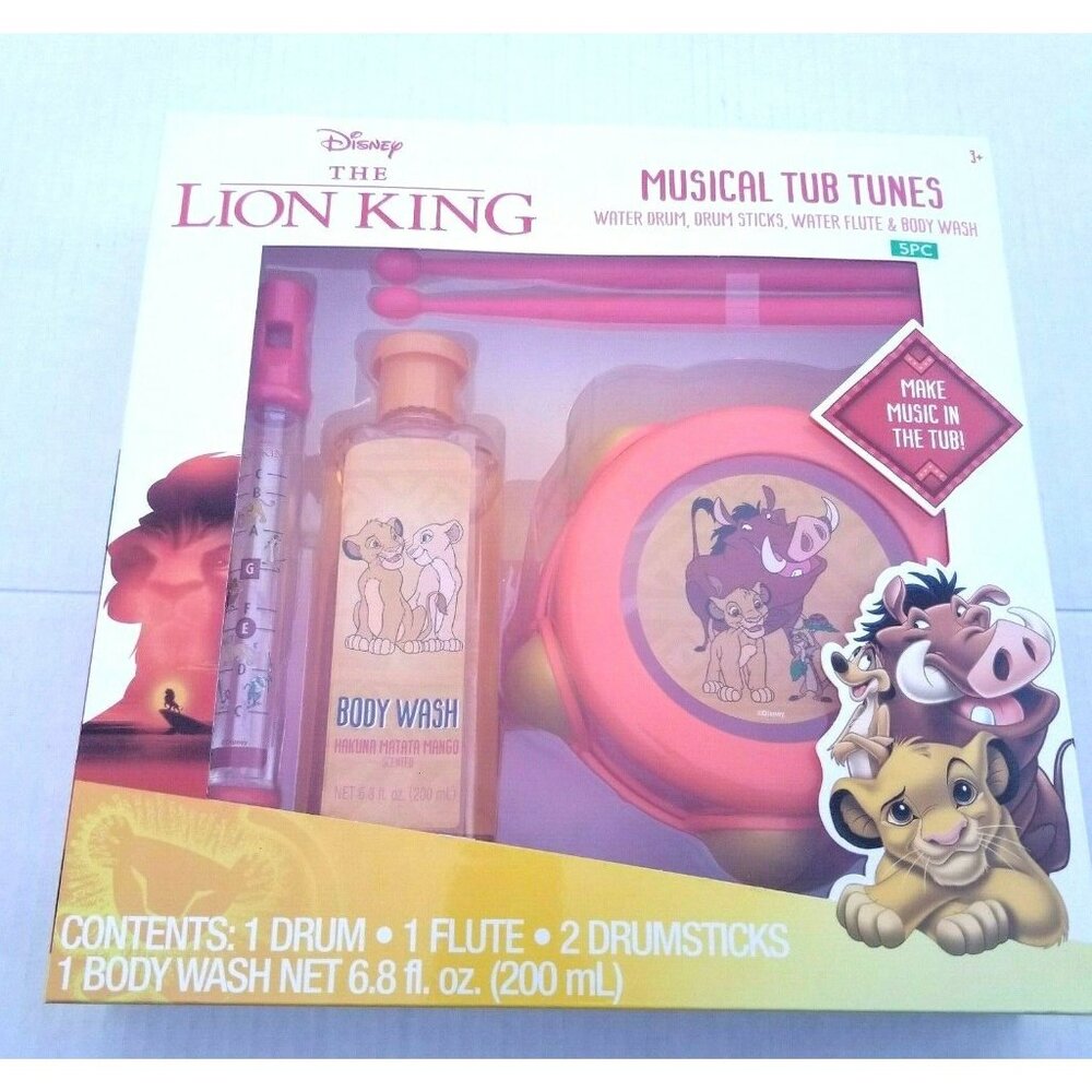 Disney The Lion King Musical Tub Tunes Children’s Bath Set Body Wash Ages 3+ NEW